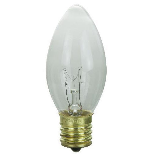 25Pk - SUNLITE 7w C9 120v Intermediate Base Clear Bulb