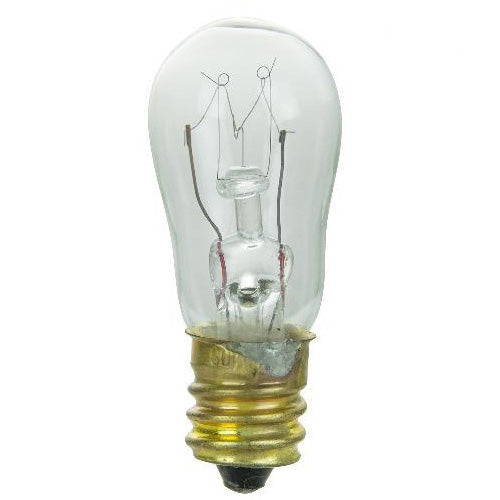 12Pk - SUNLITE 6w S6 120v Candelabra Base Clear Bulb