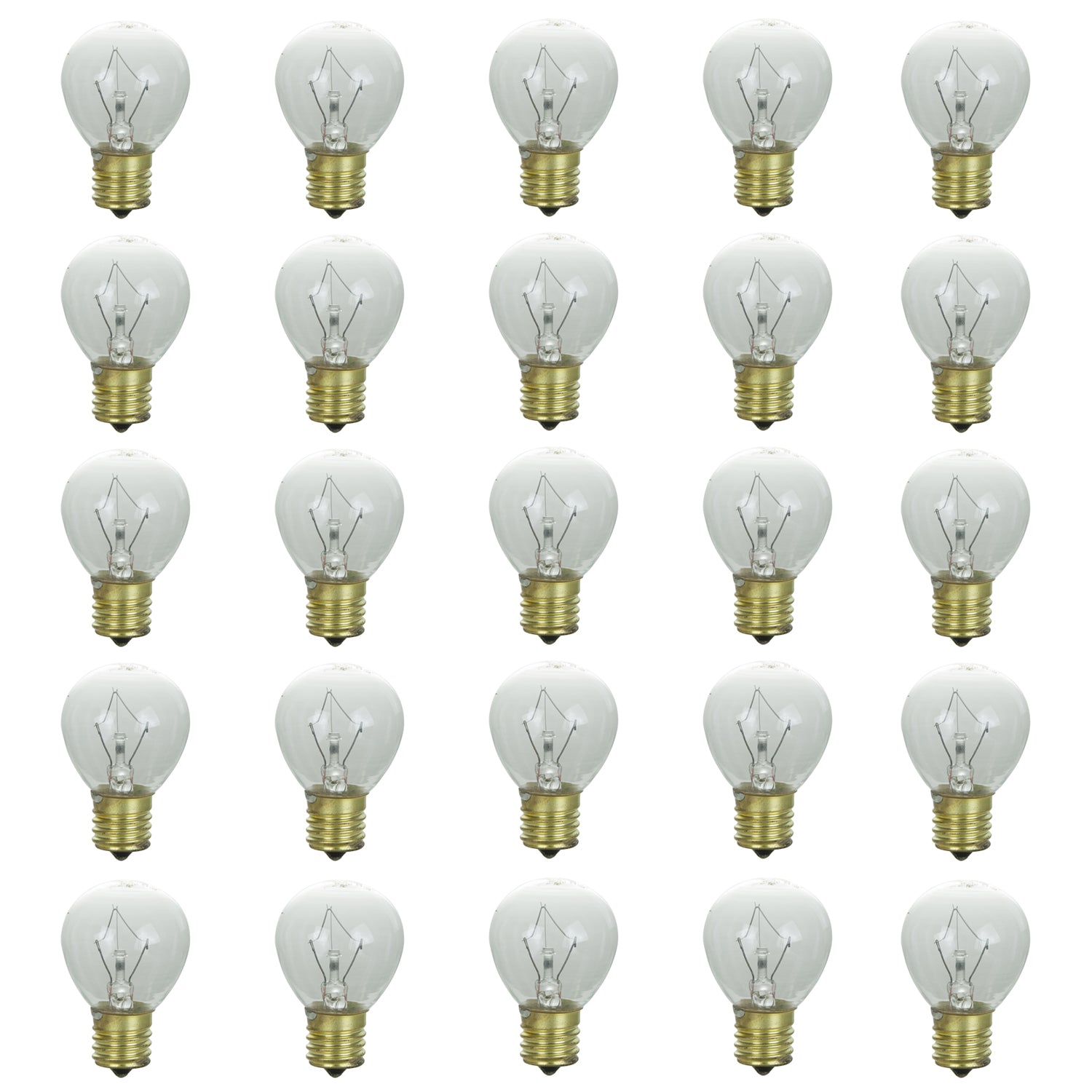 25Pk - SUNLITE 01608-SU 40w S11 120v Intermediate Base Clear Bulb