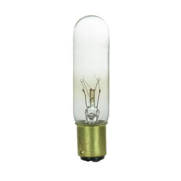 SUNLITE 15w T6 120v Double Contact Base Clear Bulb