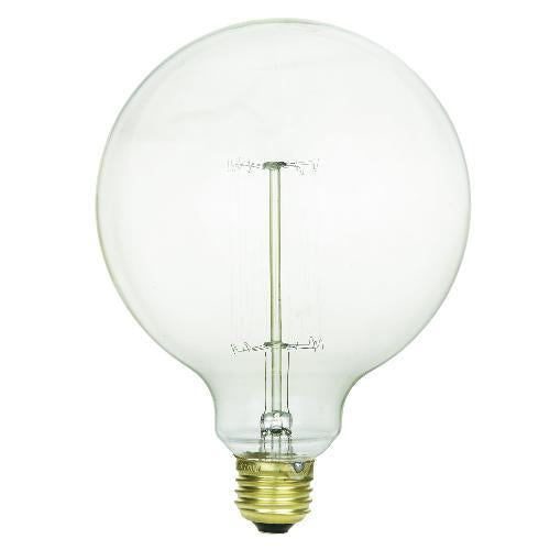 SUNLITE 40w 120v Globe G40 Antique Vintage Style Smoke Incandescent Light Bulb