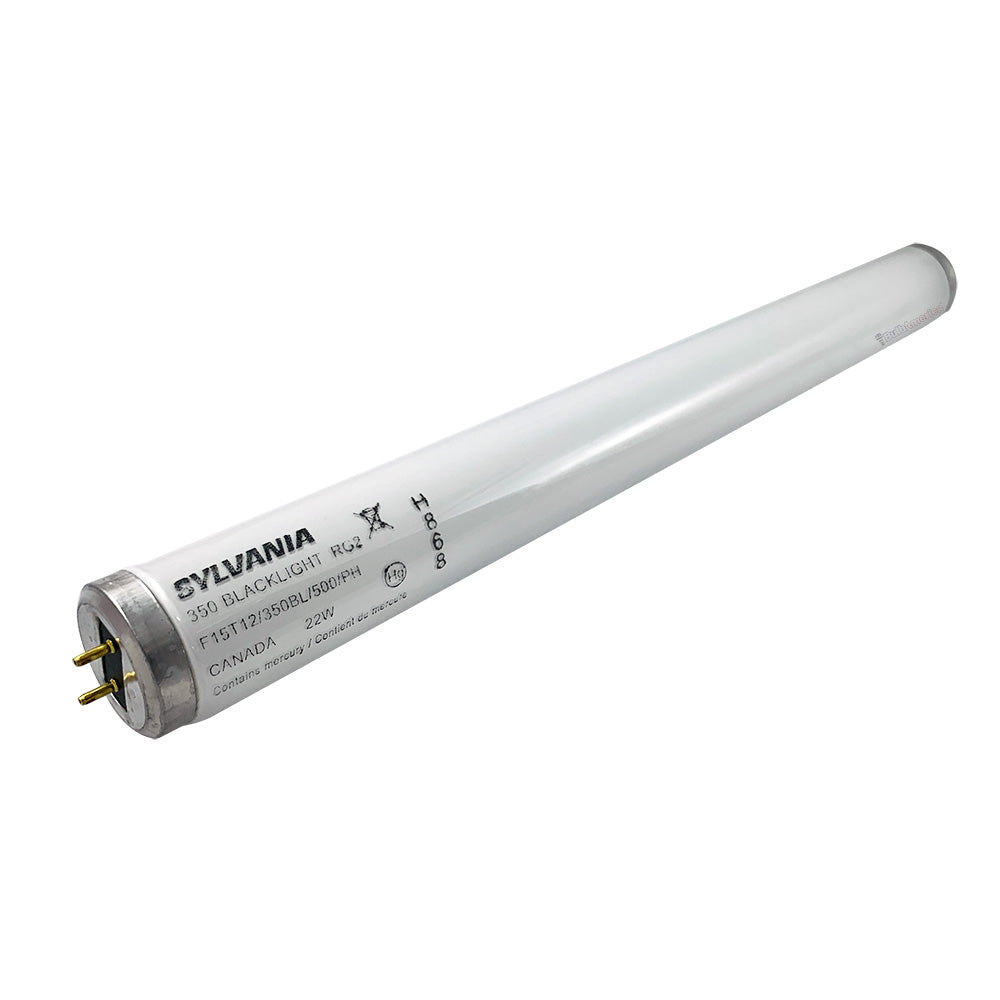 SYLVANIA 22w 15in F15T12/350BL/500/PH Blacklight Fluorescent Tube