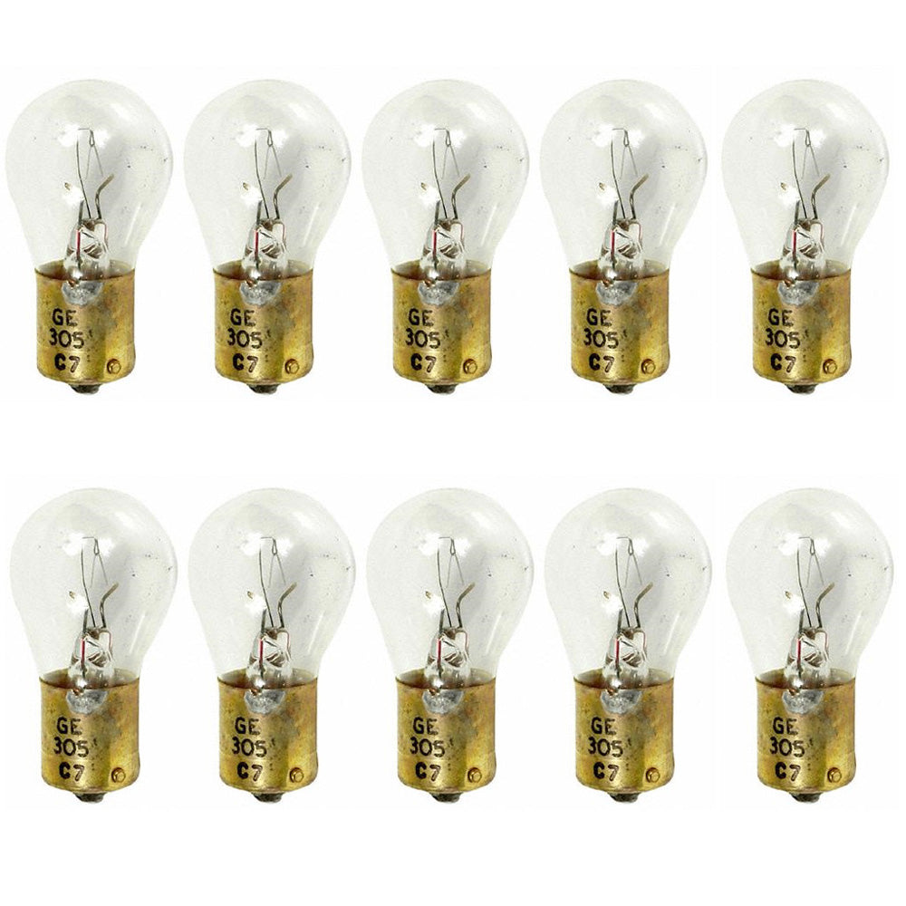 10Pk - GE 305 - 26143 14w S8 28v Low Voltage Aircraft Light bulb