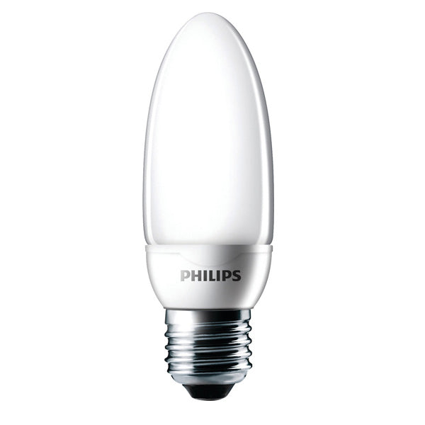 Philips 9w Bullet Candelabra 2700k Warm White E26 Fluorescent Light Bulb