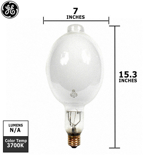 GE MVR1000 /C/U Multi-Vapor Quartz Metal Halide BT56