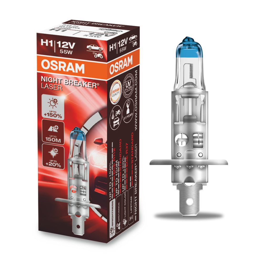 Osram H1 64150NL 448NL 55w 12v Night Breaker Laser Automotive - 1 Bulb