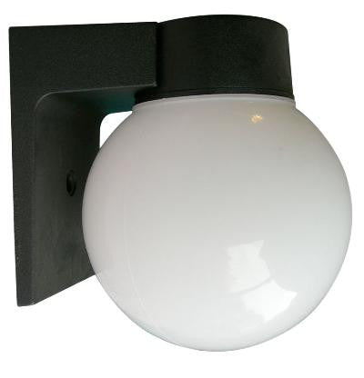 SUNLITE ODI1000 6 inch globe black wall mount outdoor fixture