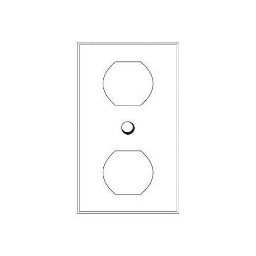 SUNLITE Steel E211S 1 Gang Duplex Receptacle Plate