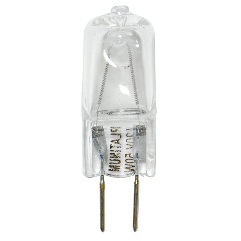 BulbAmerica 50W 120V T4 GY6.35 Bi-Pin Base Clear Halogen Bulb