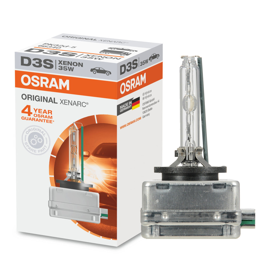 Osram D3S - 66340 - Original Xenarc 35W HID Automotive Bulb