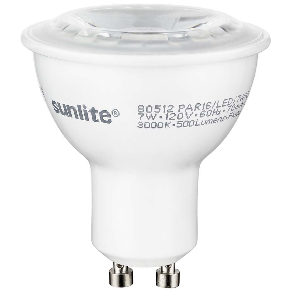 Sunlite 7w 120v LED MR16 GU10 Base 2700K Spot Bulb - 50W Equiv
