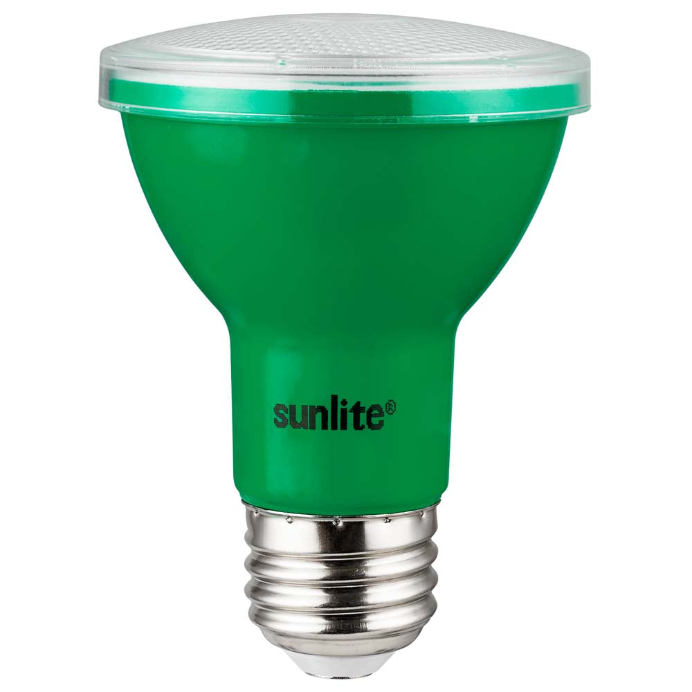 Sunlite 3w LED PAR20 Green Colored E26 Base Floodlight Bulb - 50W Equiv