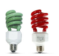 Compact Fluorescent Colored Bulbs