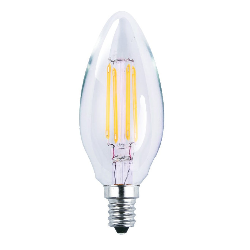 Vintage LED Night Light Bulb - C7 LED Candelabra Bulb with Filament LED and  Blunt Tip - 5W Equivalent - 53 Lumens