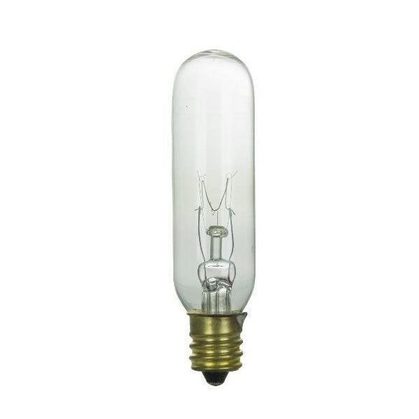 SUNLITE 15w T6 120v Candelabra Base Clear Bulb