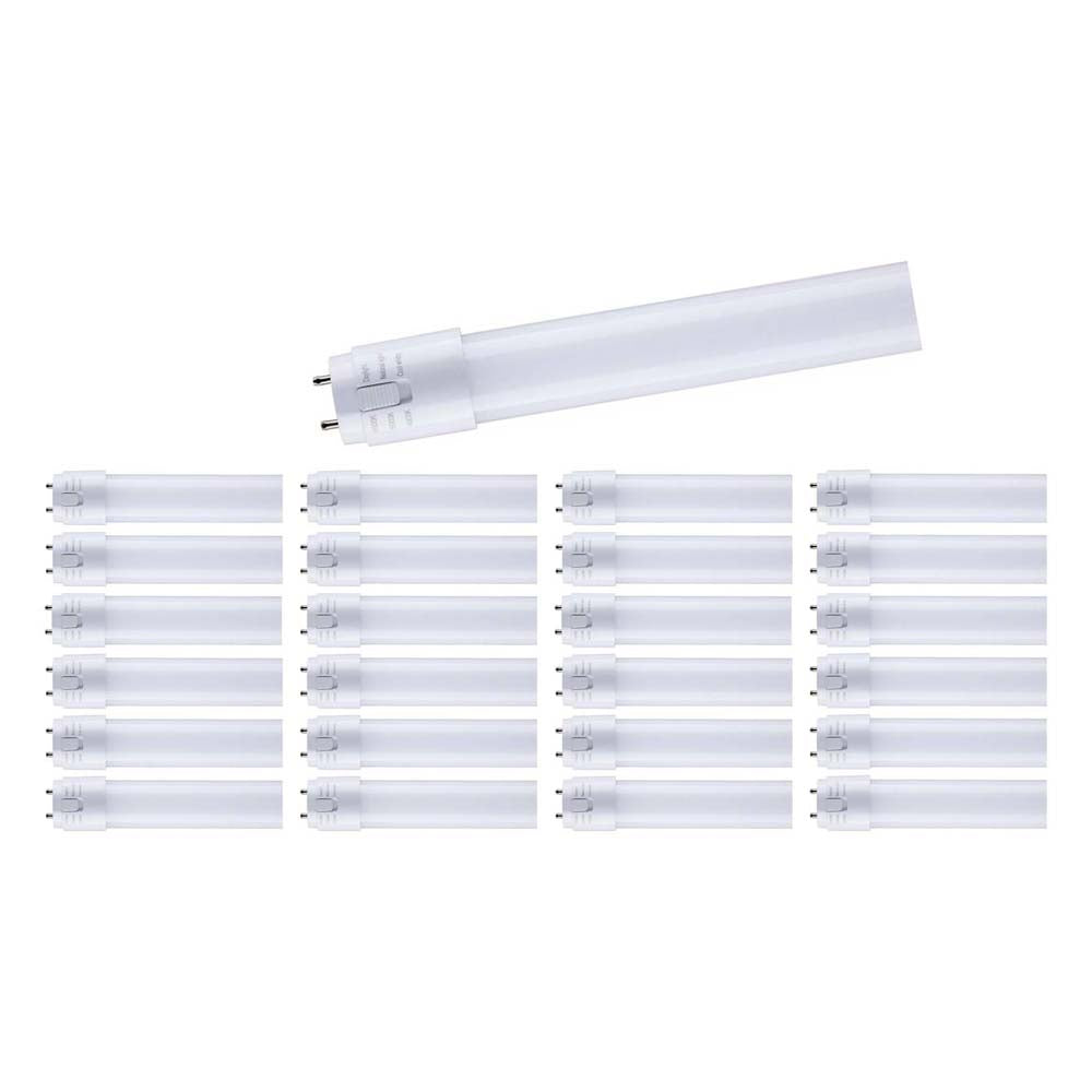25Pk - 10W T8 48in LED CCT Tunable G13 base Ballast Dependent 120V-277V - 60w equiv