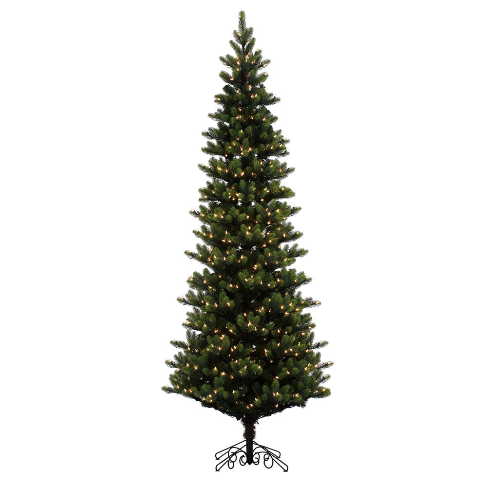 9Ft. Royal Instant Shape tree 1812 PE/PVC tips 900 warm white Italian lights