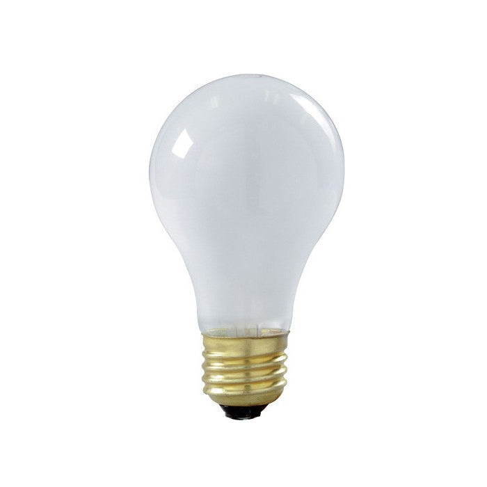 Satco S3970 75W 130V A19 Rough Service Frosted Incandescent Lamp - 2 bulbs