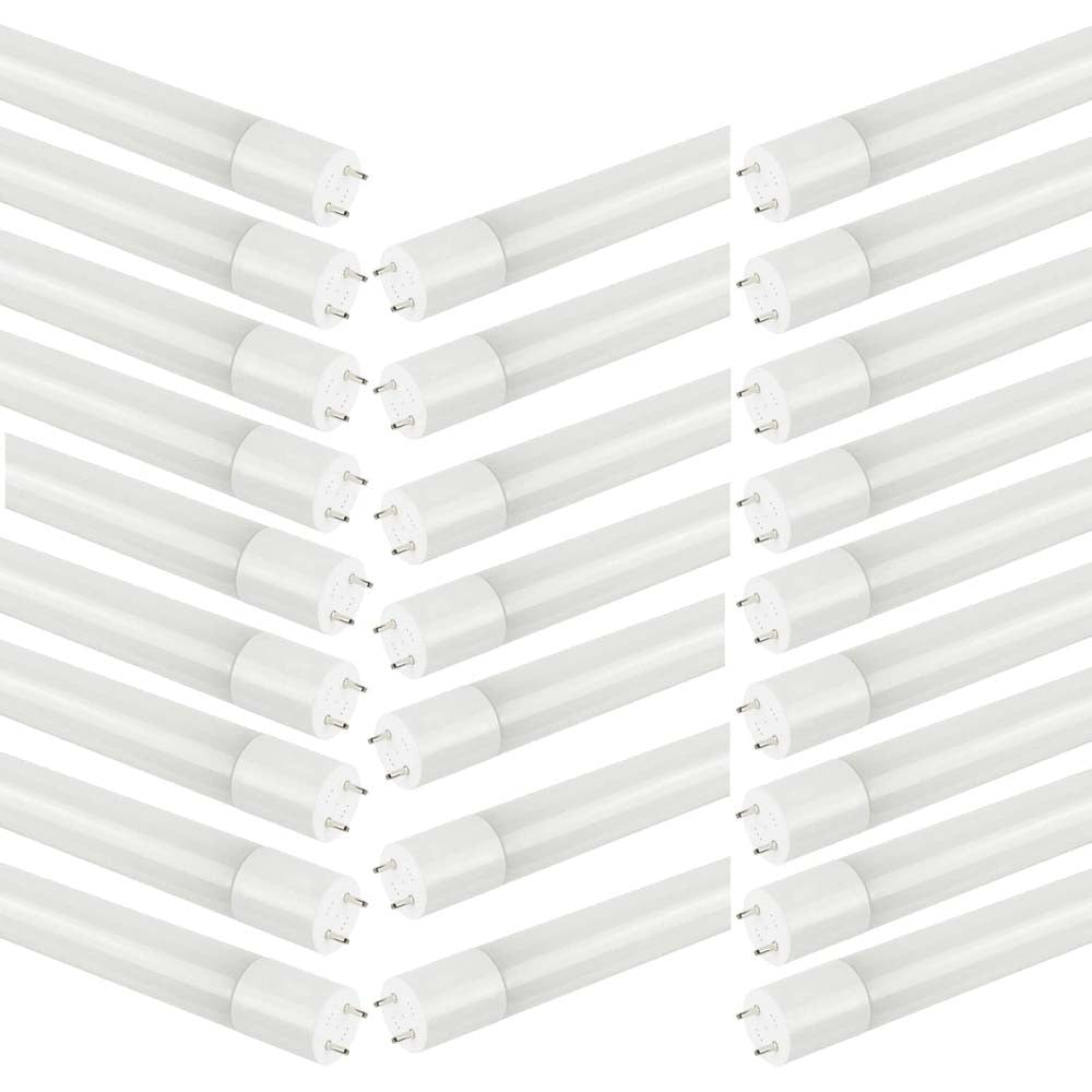 25Pk - Satco 14W 48in T8 LED Tube 3500K 1700LM G13 Base Ballast Bypass