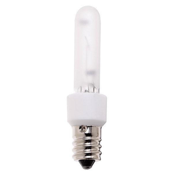 Bulbrite KX-2000 60W 120V E12 Candelabra base Frost Xenon halogen bulb