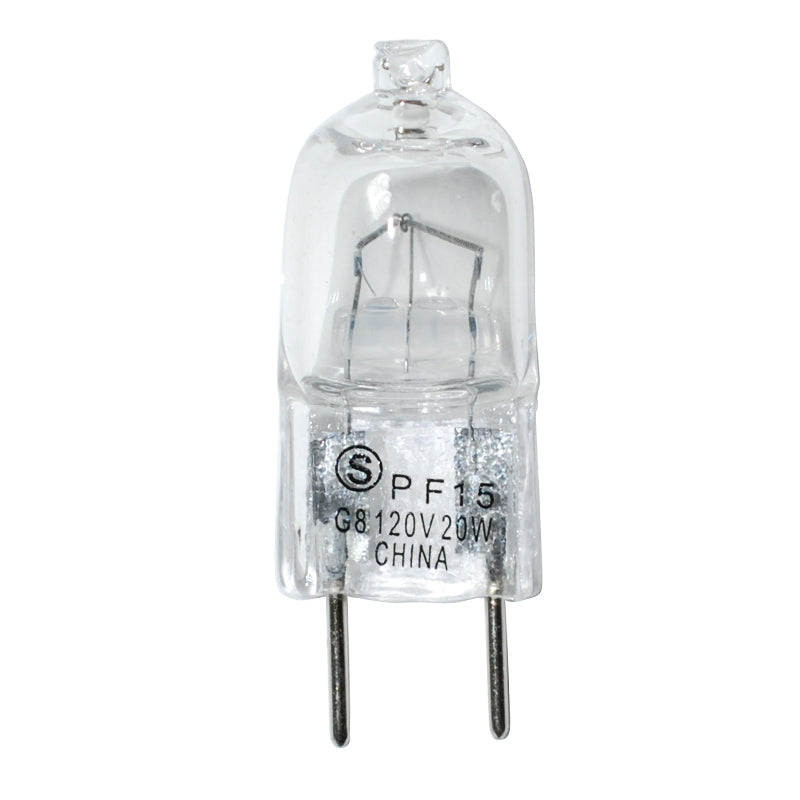 Satco S4610 20W 120V G8 base halogen light bulb