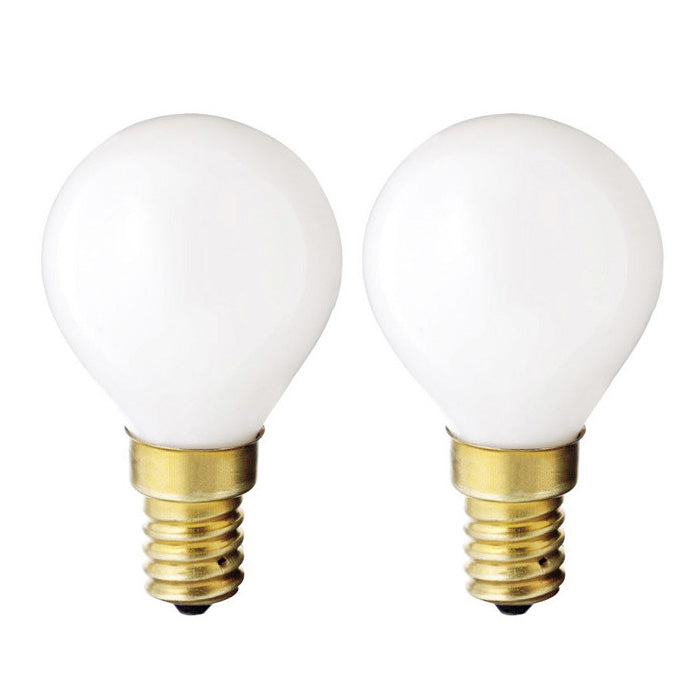 Tubular E14 satin white LED light bulb