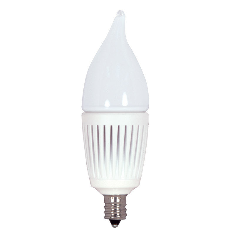 KolourOne 2.7W Candelabra Frost Flame Twist 2700K LED Dimmable Bulb