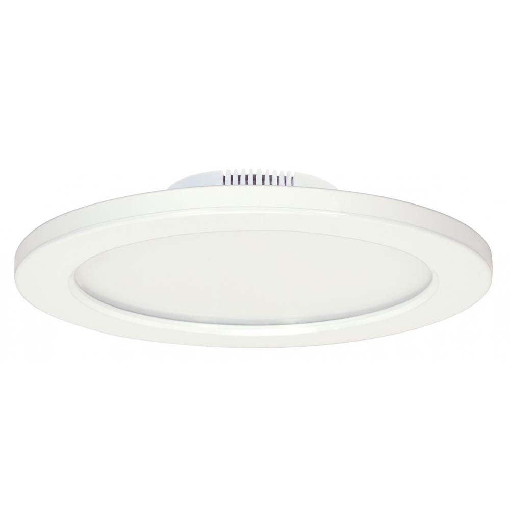 12w 7-in Flush Mount LED Fixture 3000K White finish 120-277v