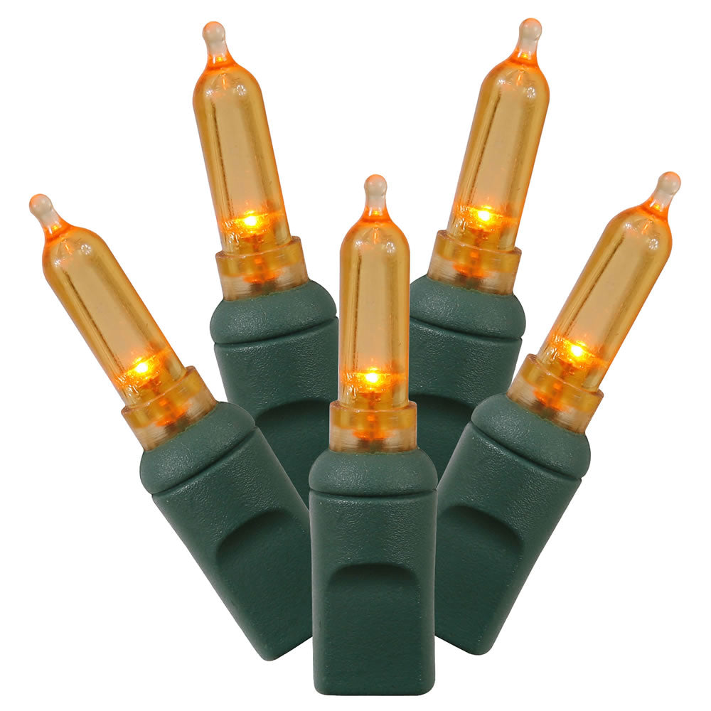 50Lt Orange LED / Green Wire Italian EC 6"x25'