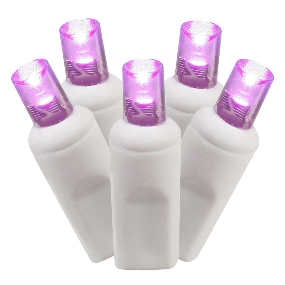 100Lt Purple LED / White Wire WA EC Set 4"x34'