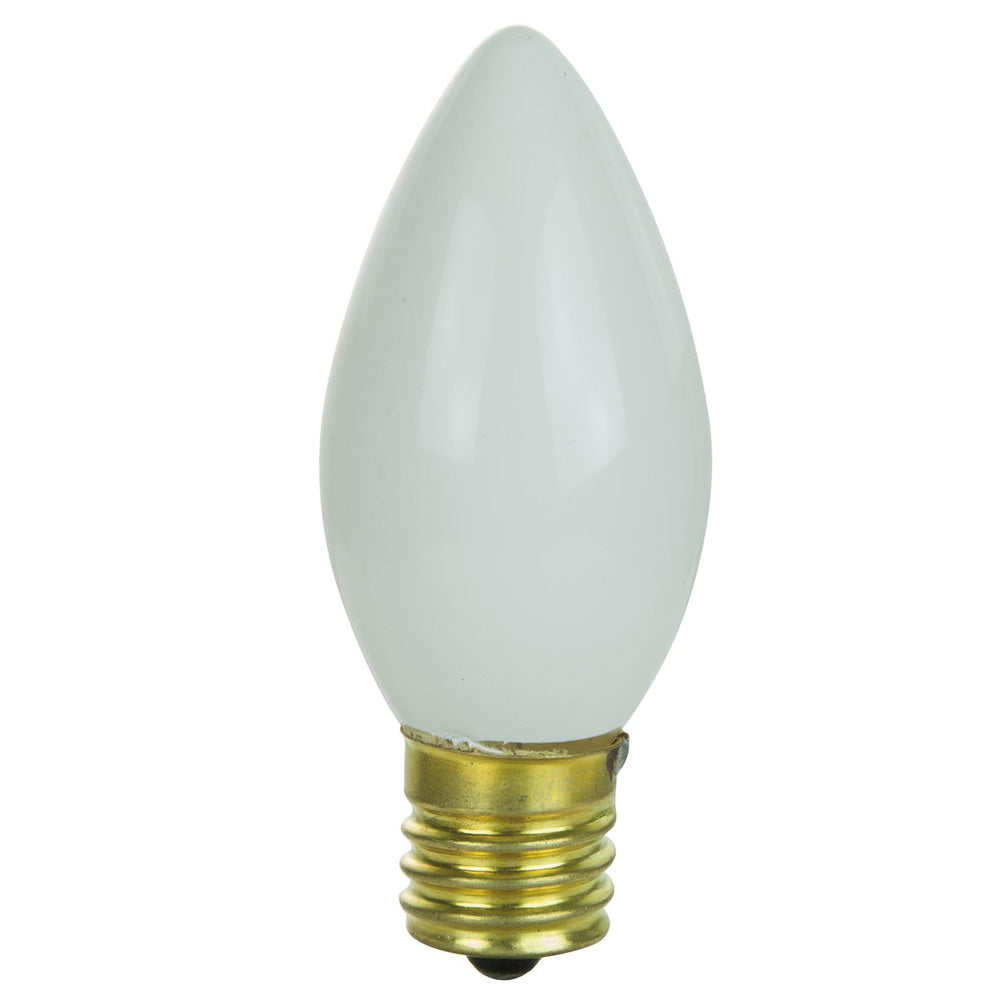 25Pk - SUNLITE 7w C9 120v Intermediate Base White Bulb