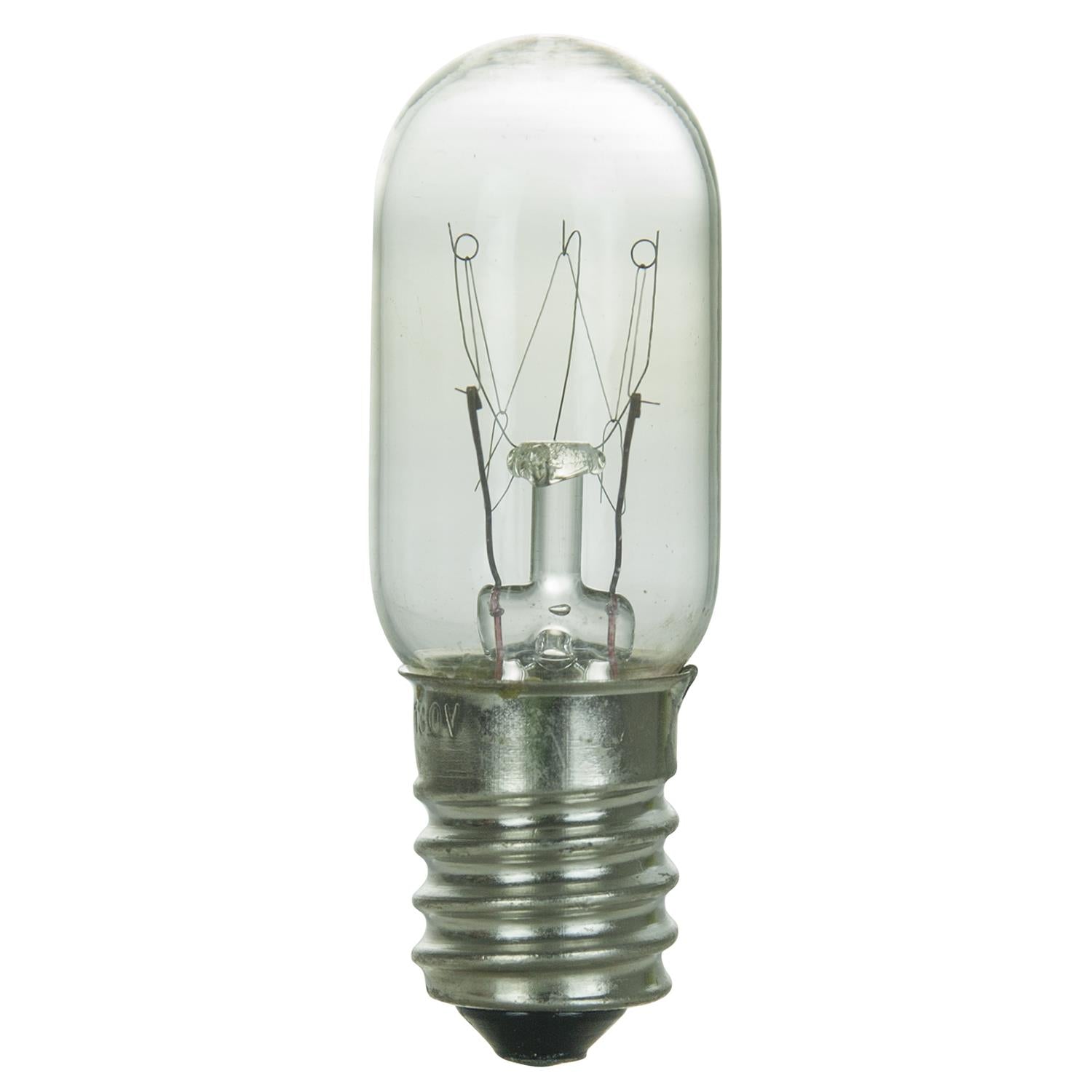 10Pk - SUNLITE 10w 130v T5 Tubular E14 European Base Incandescent Bulb