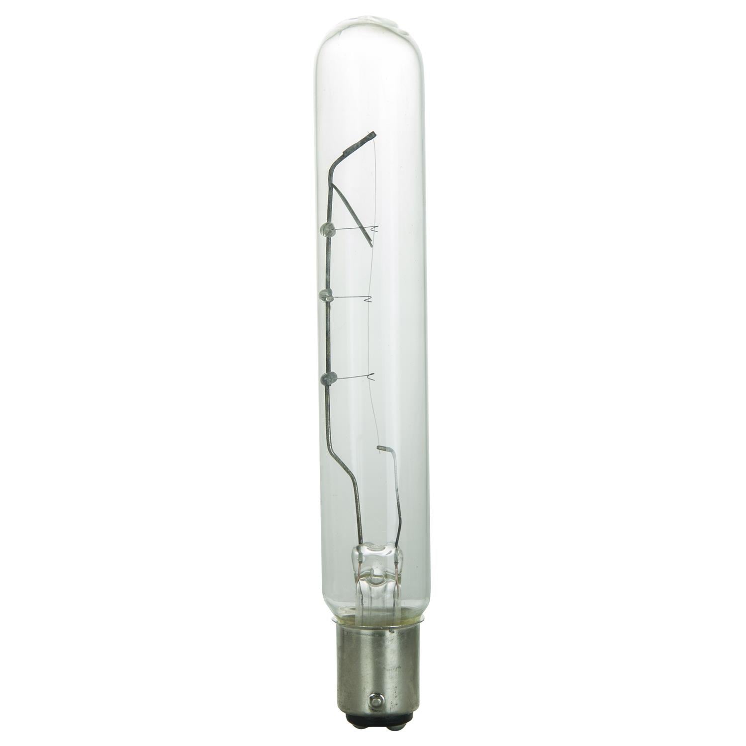 SUNLITE 15w T6 120v Double Contact Base Clear Bulb