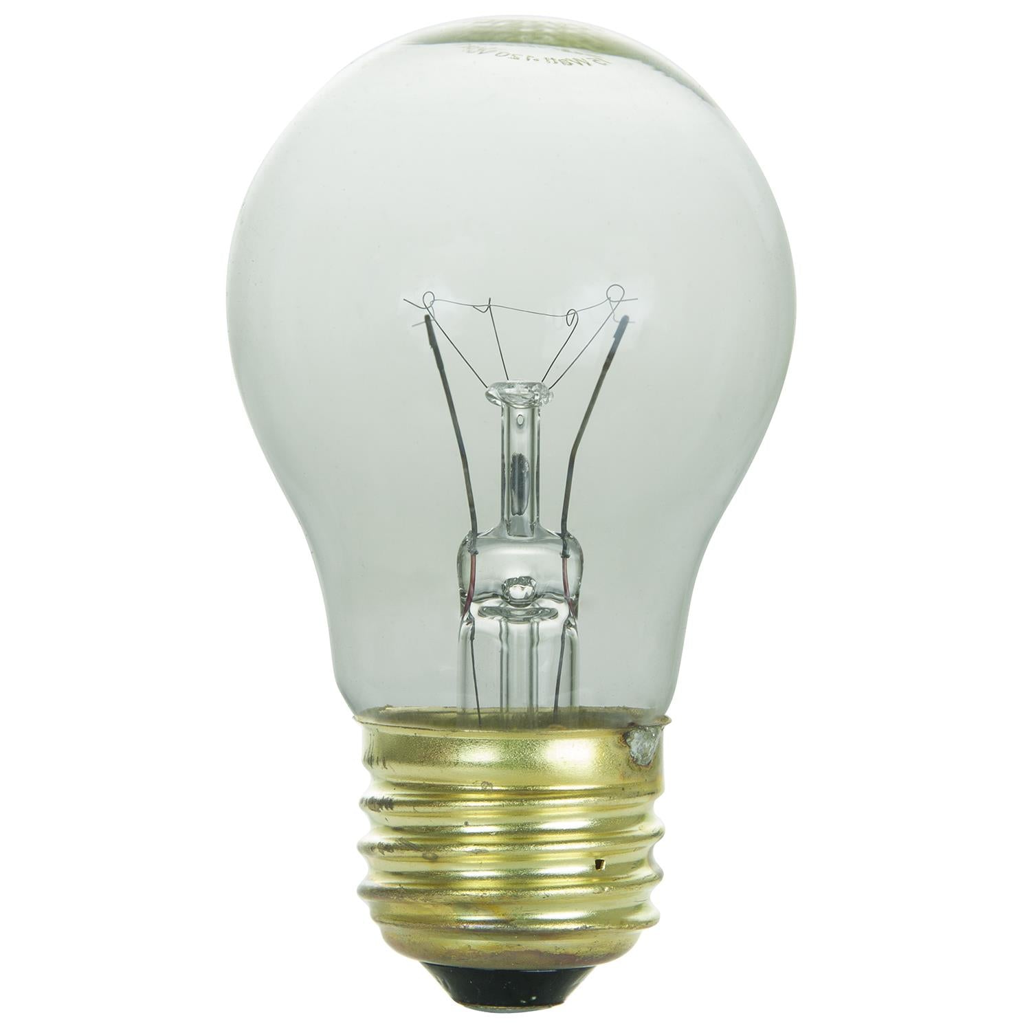 Sunlite 15w A15 Medium Base 3200k Clear Appliance Incandescent Bulb