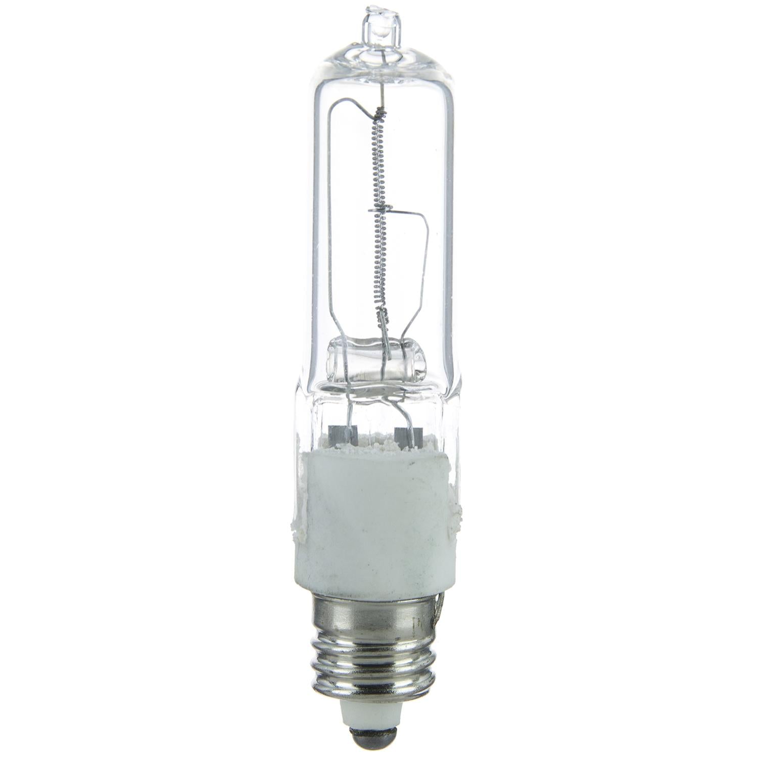 SUNLITE 75w Single Ended T4 E11 Mini Candelabra Clear Halogen Lamp