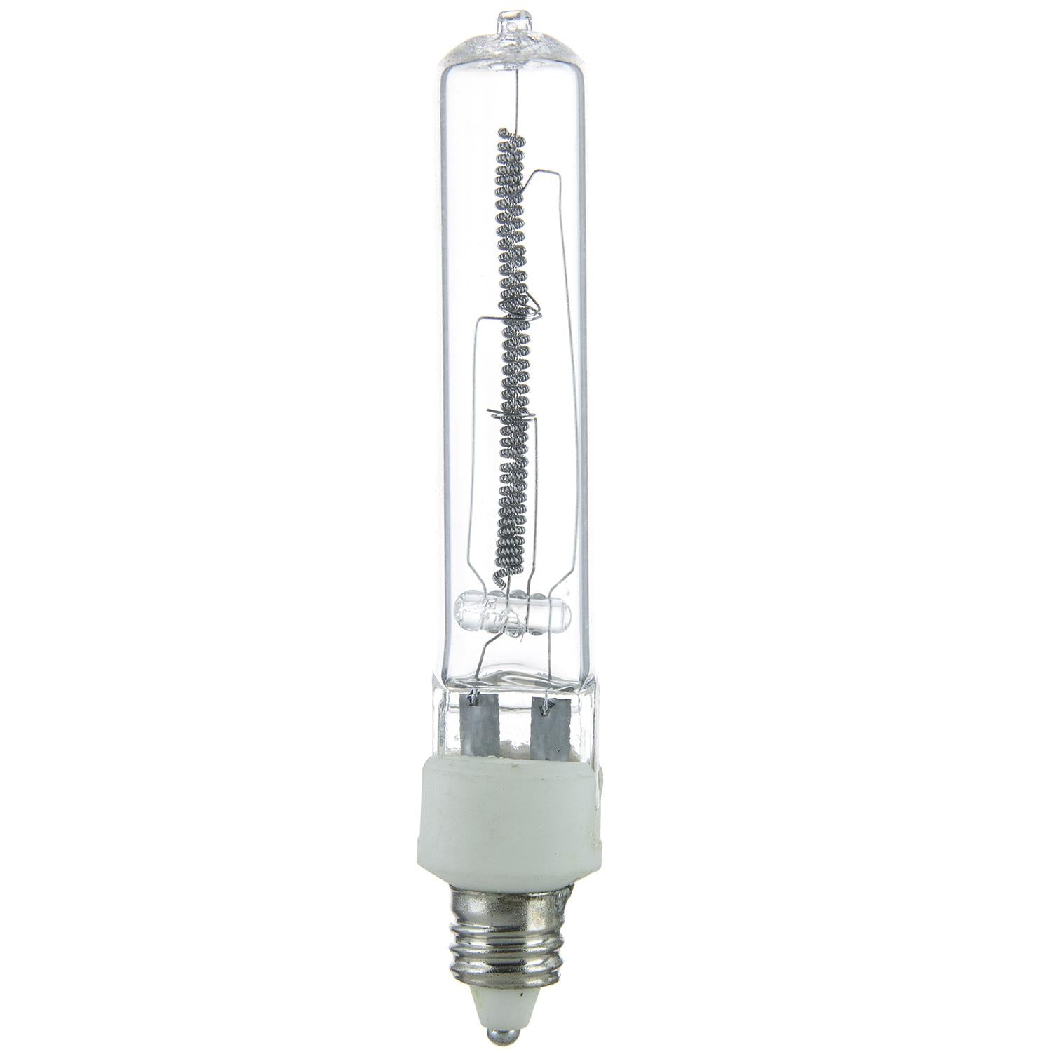 SUNLITE 500w Single Ended T4 E11 Mini Candelabra Clear Halogen Lamp