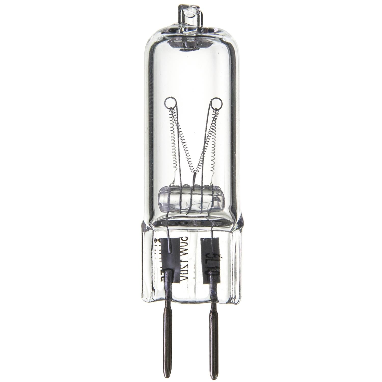 SUNLITE 50w 120v Single Ended T3.5 GY6.35 Bi-Pin Clear 3200K Halogen Lamp