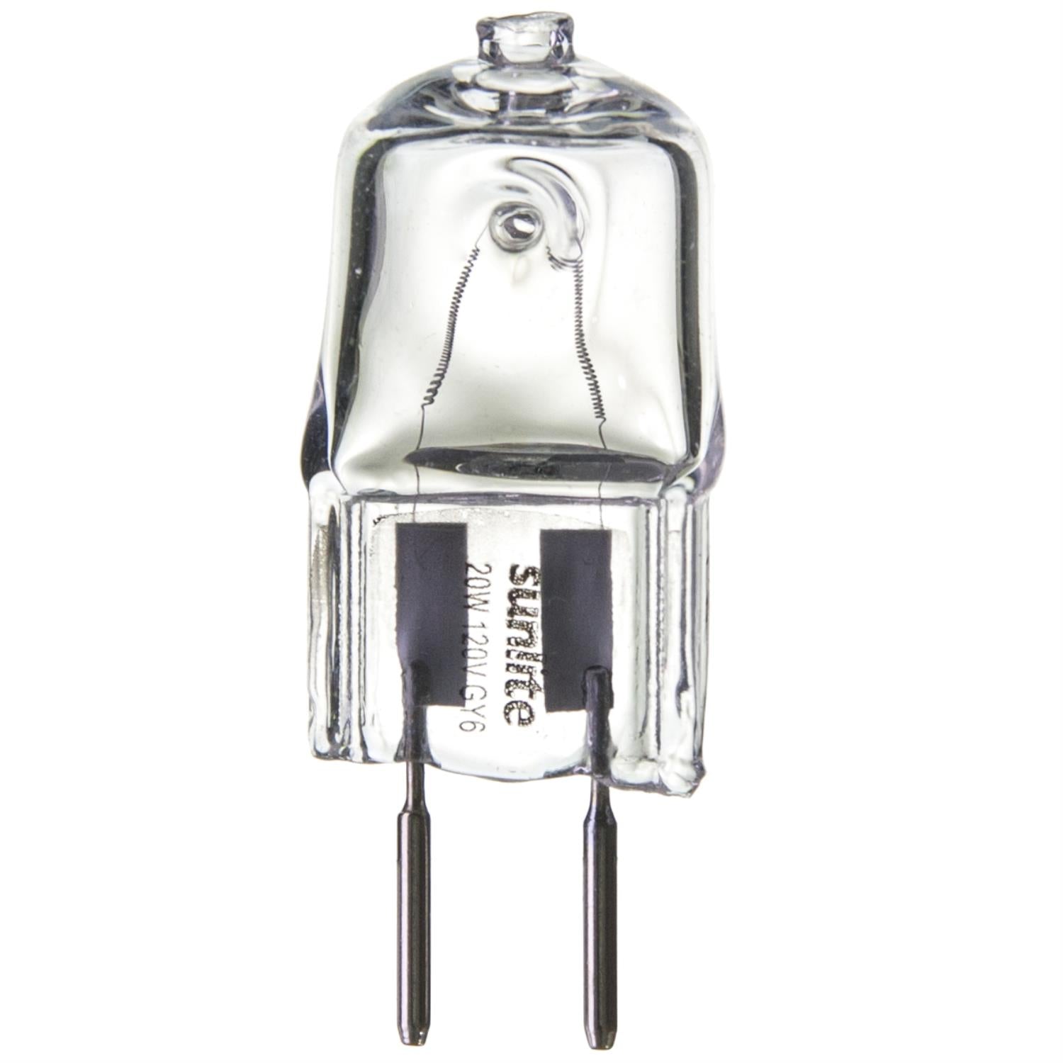 SUNLITE 20w 120v Single Ended T3.5 GY6.35 Bi-Pin Base Clear Halogen Lamp