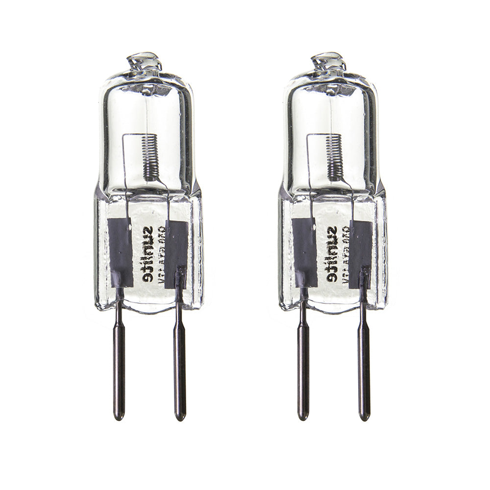 2PK - SUNLITE 50w 12v GY6.35 Bi-Pin Base T3.5 Clear 3200K Halogen Lamp