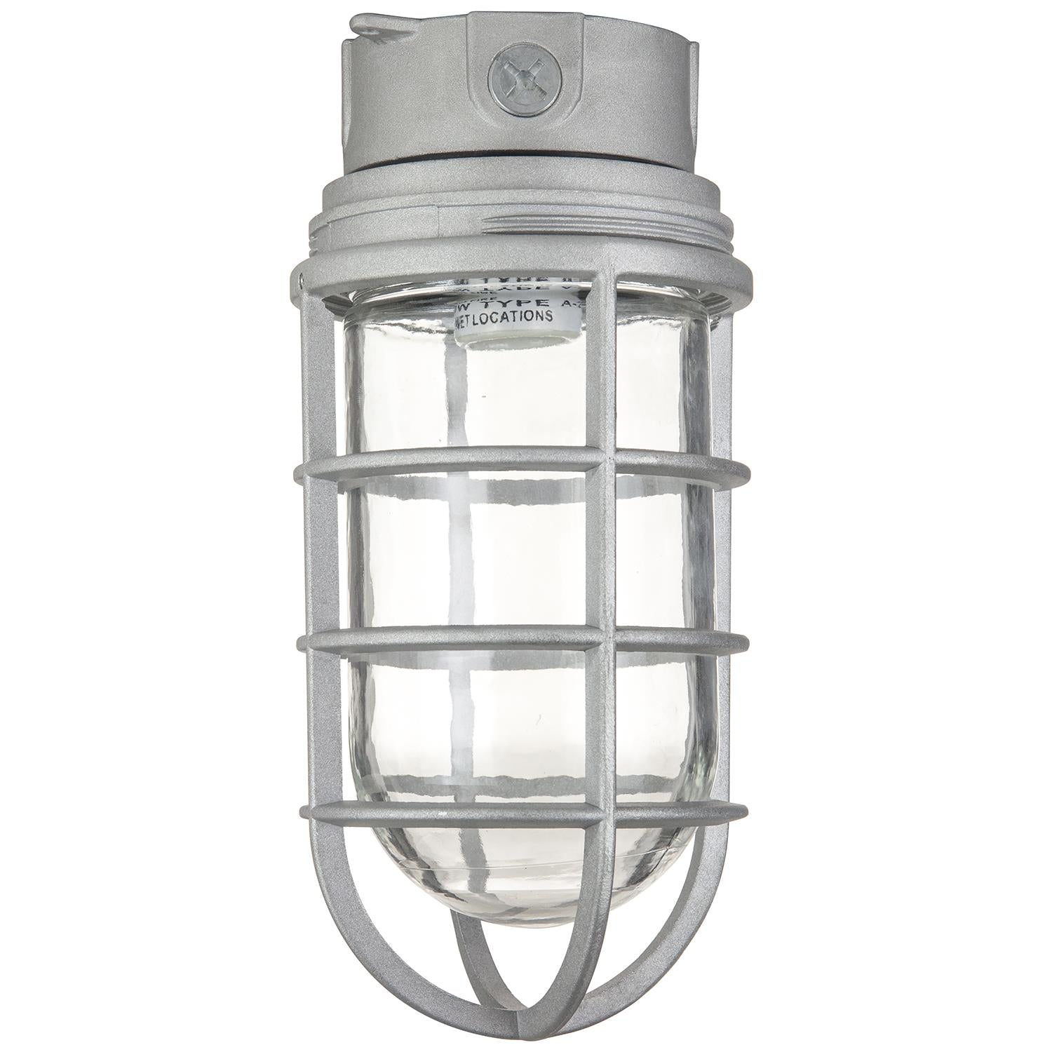 SUNLITE 04987-SU E26 Vaporproof Metallic Outdoor Flush Mount