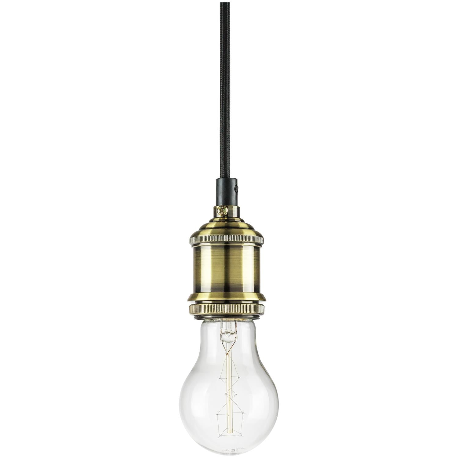 SUNLITE E26 Hanging Socket Antique Bronze Pendant Light Fixture