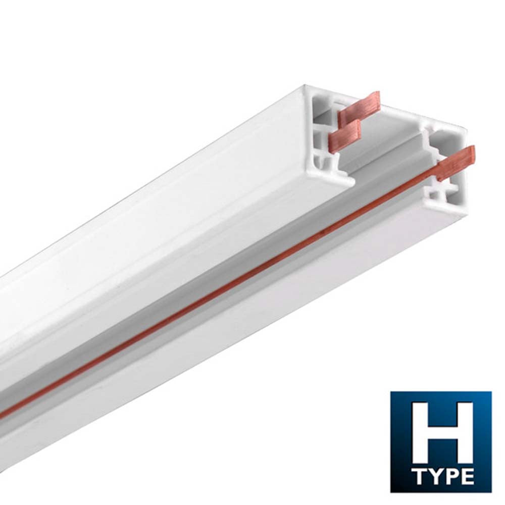 6 Ft. White Track Lighting Rail Section