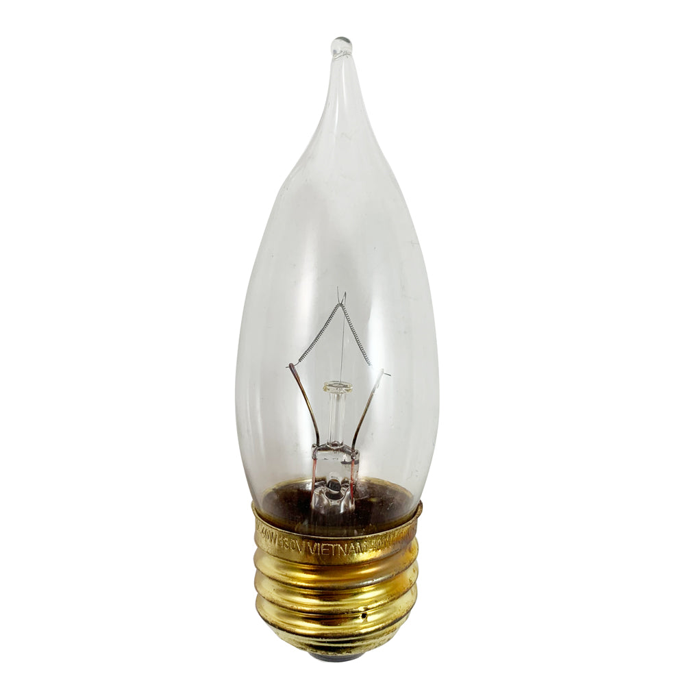 Scheiden Correlaat brandwonden Philips 40w B9.5 Flame Decorative Bent Tip Incandescent Light Bulb –  BulbAmerica