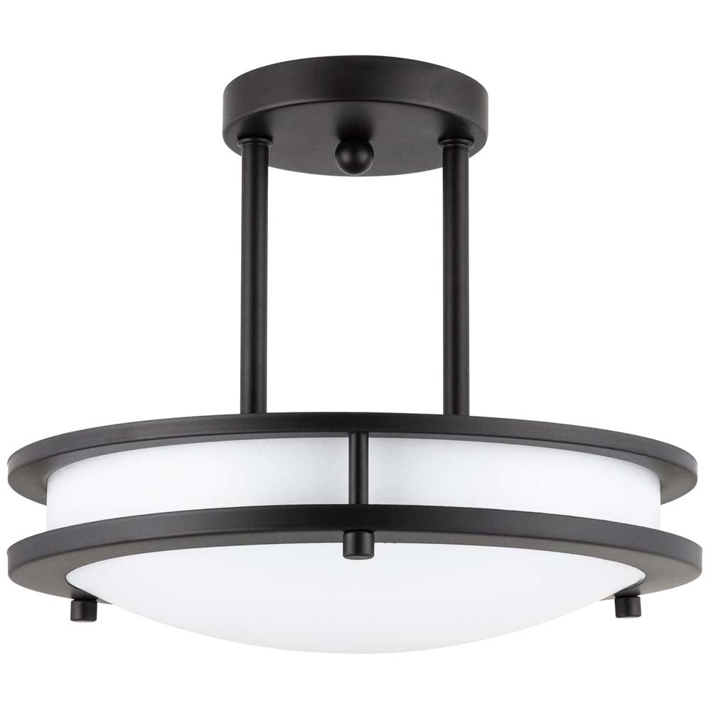 Sunlite 49102-SU Pendant Semi Flush Fixture Oil Rubbed Bronze Warm White 3000k