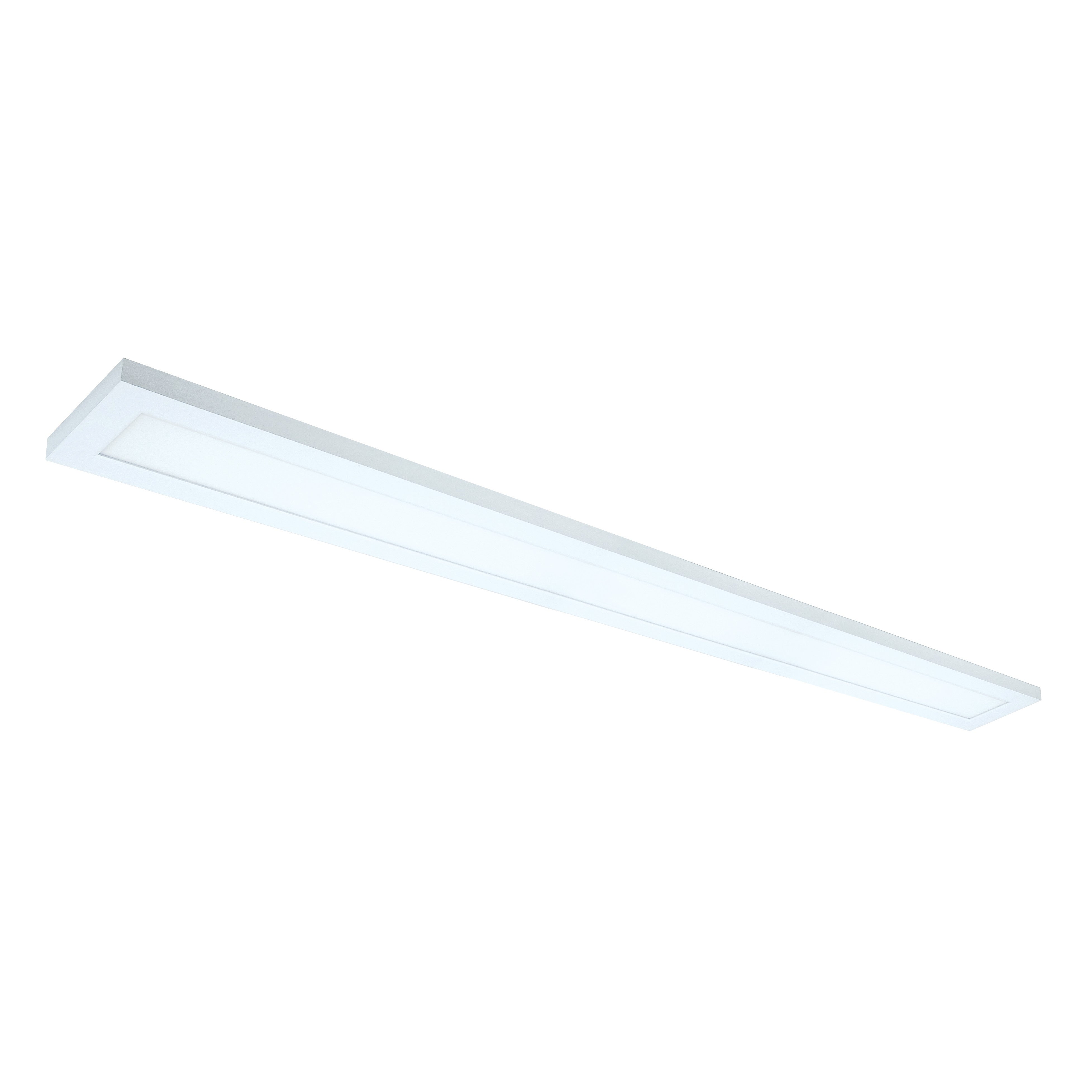 40W 5" x 48" Surface Mount LED Fixture 5000K White Finish 120/277V