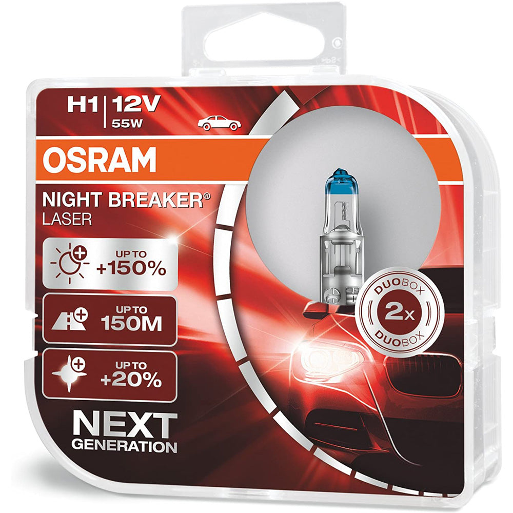 64150 OSRAM ORIGINAL LINE H1 12V 55W P14.5s, 3200K, Halogen Glühlampe,  Fernscheinwerfer