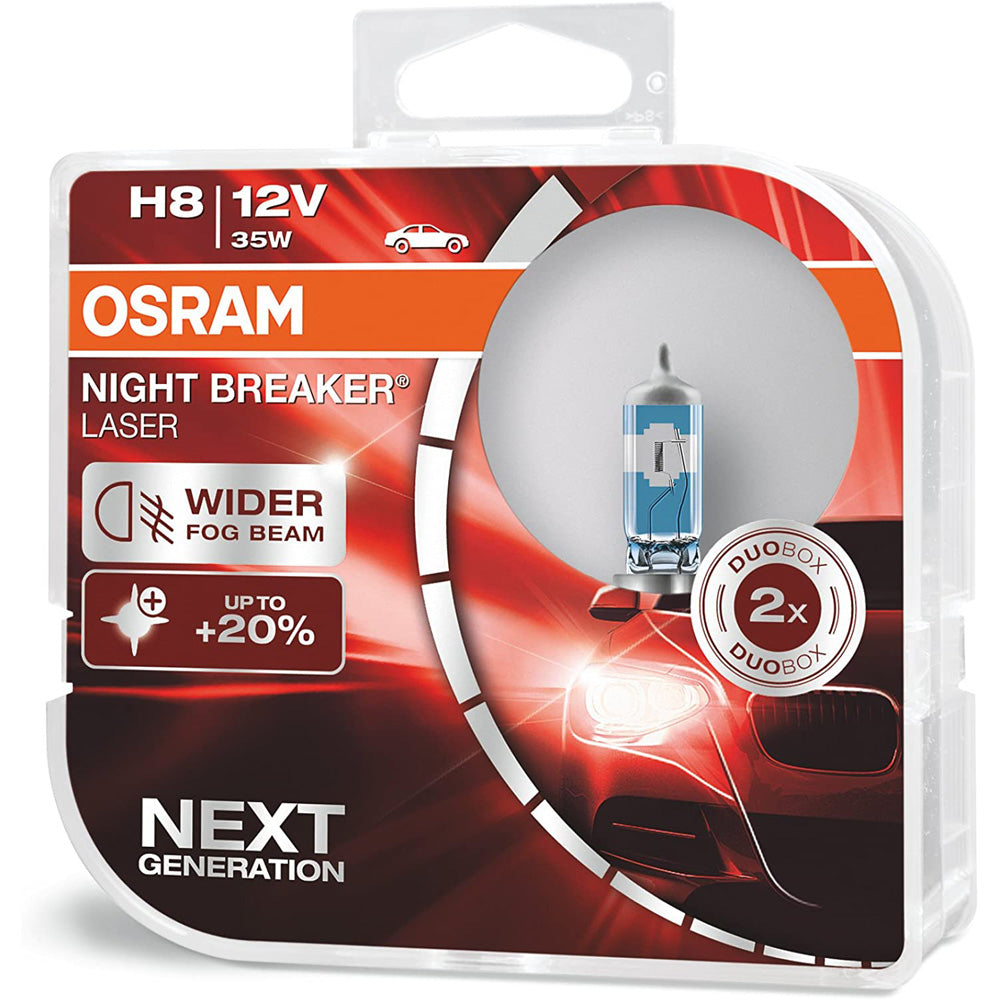 H8 64212 OEM Original Standard Halogen by Osram replacement Headlight Fog  light bulbs 12V 35W Made in Germany | Pack of 2