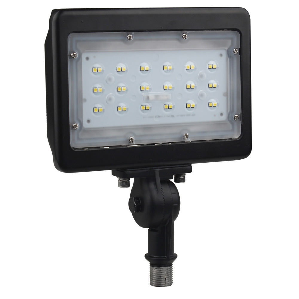 30W Bronze LED Medium Flood Light 5000K with Adjustable Neck