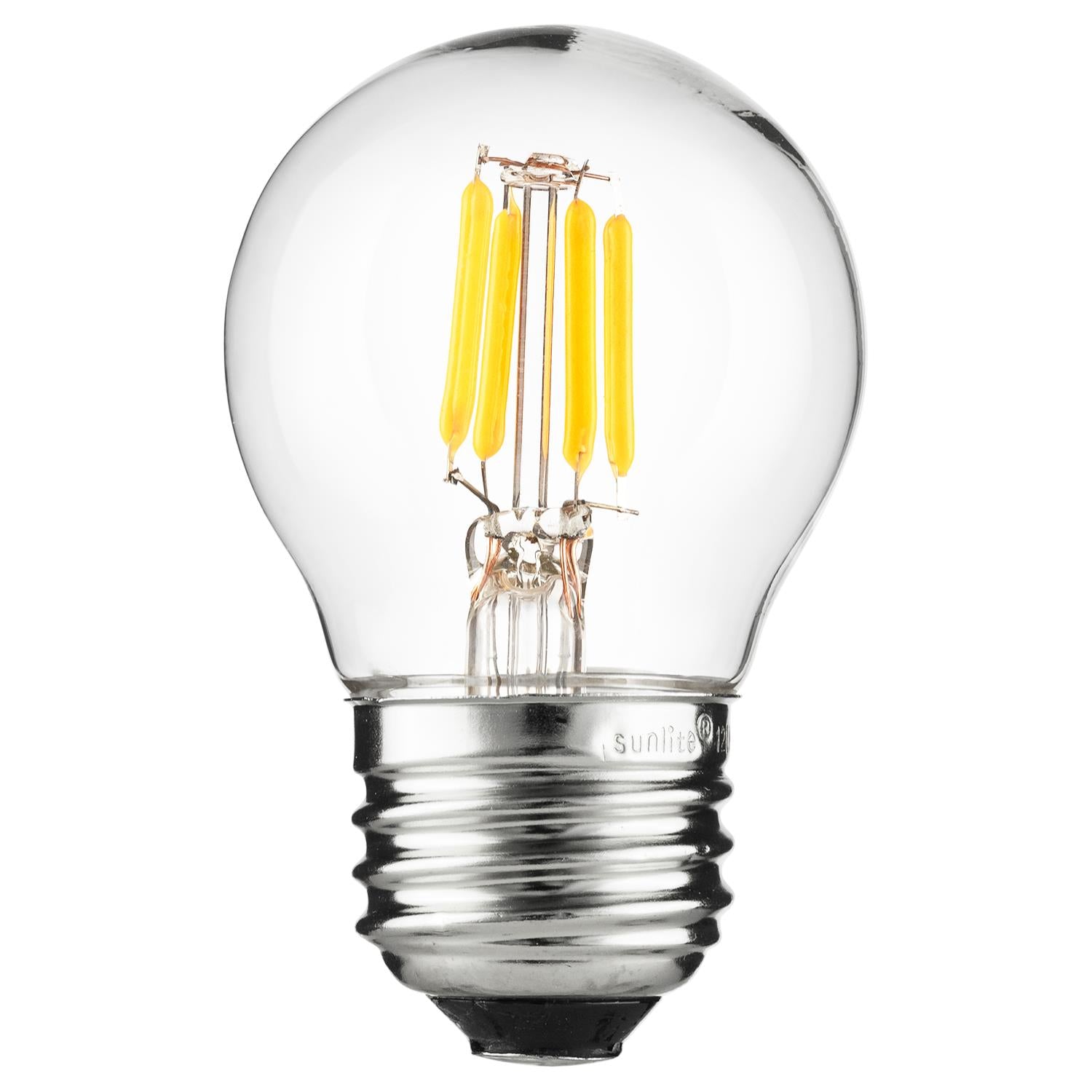 SUNLITE 80454-SU LED Vintage G16 Globe 3w Light Bulb 2200K Warm White