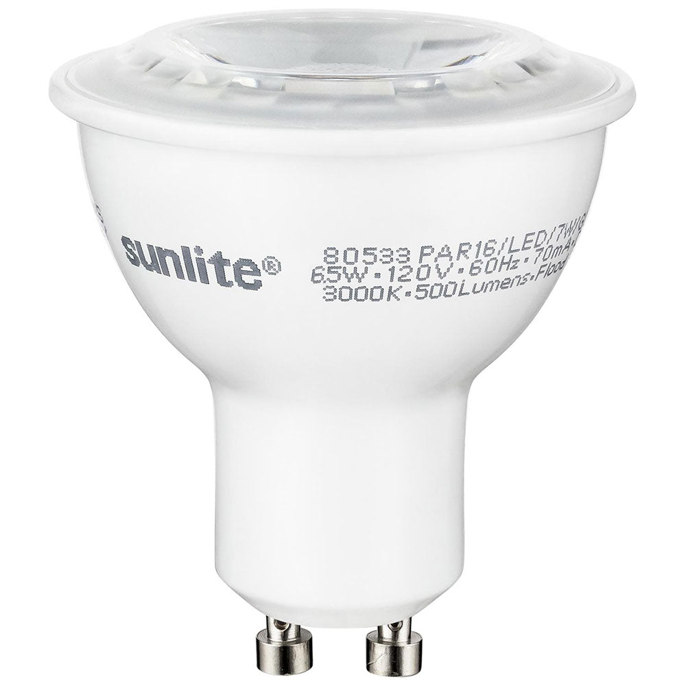 Toegangsprijs Dakloos arm SUNLITE 6.5W PAR16 MR16 GU10 Base LED 6500K Daylight Dimmable Bulb -60 –  BulbAmerica